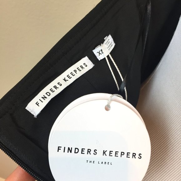 Finders Keepers Black Cocktail Pockets Revolve Halter Dress XS Sheath - Picture 6 of 10